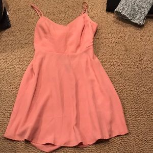 Forever 21 size small. Pretty coral color. Worn once. 100% polyester.
